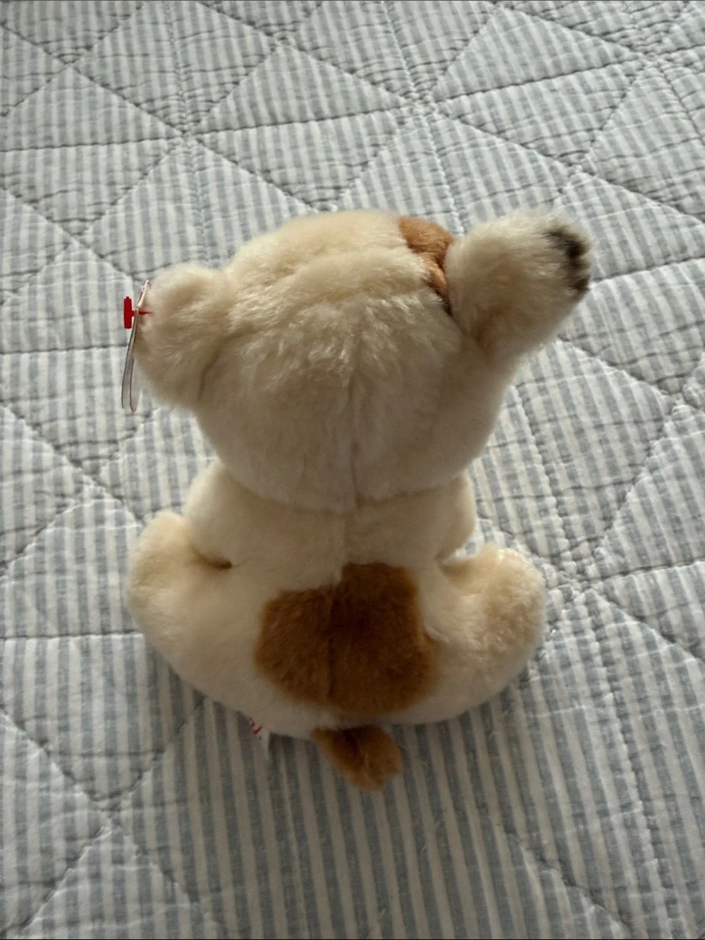 Ty Cream and Brown Plush Dog